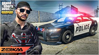 TOMMY T STEALS A *POLICE CAR* IN GTA RP...