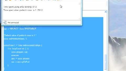 Prefetch Rows with Oracle and VisualWorks