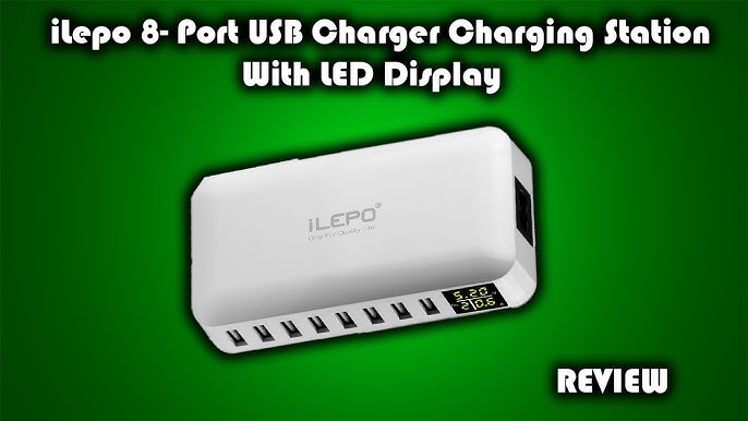 Chargeur USB, Ziwodiv 8-Ports Chargeur Multi USB Portables Prise
