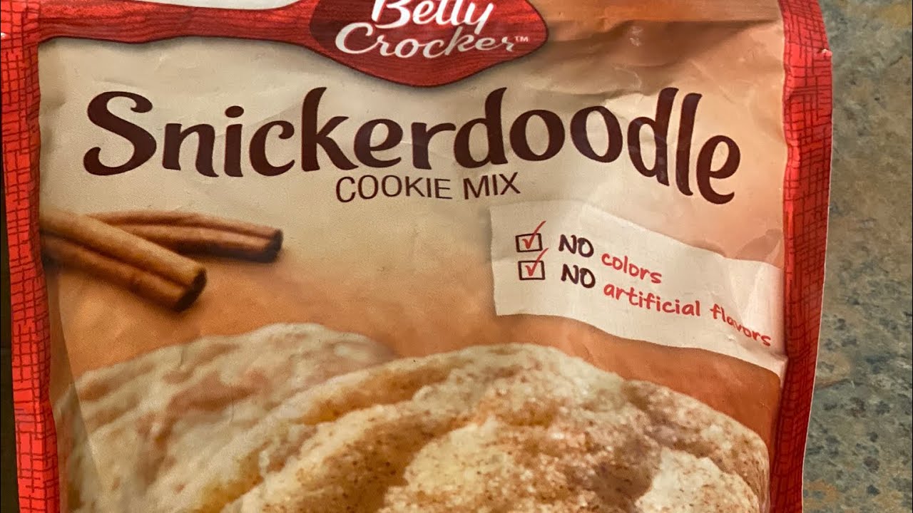 How to make snicker doodle cookies (Betty Crocker Mix) YouTube
