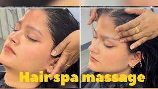 Hair spa massage