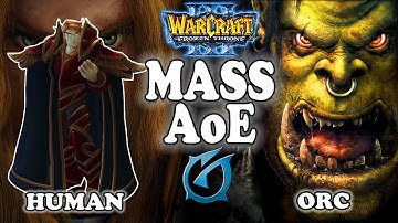 Grubby | "Mass AoE" | Warcraft 3 | HU vs ORC | Last Refuge
