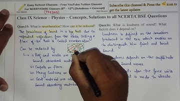 Chapter 12 : SOUND - Class 9 Physics - NCERT Page 174/175 Q: 15,16 Question Solutions