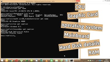 CMD : Get All Information About your PC