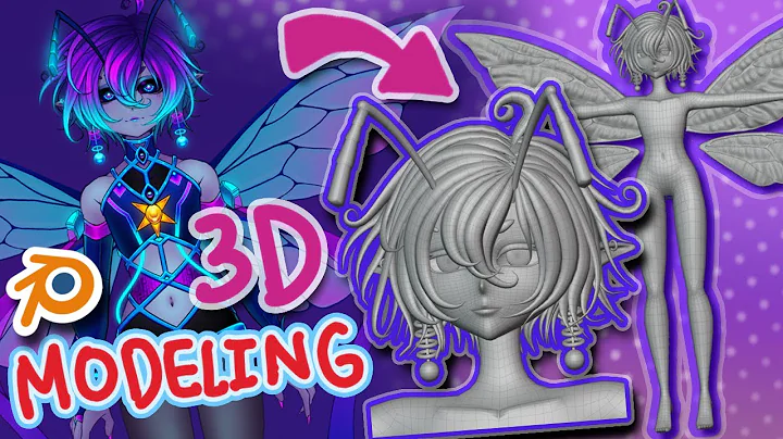 3D Modeling Face, Body, and Hair of Vtuber with Blender! [Part 1] 🐝🐝🐝