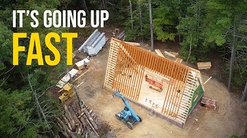 Halfway Done with Our A-Frame Cabin! | Episode 2