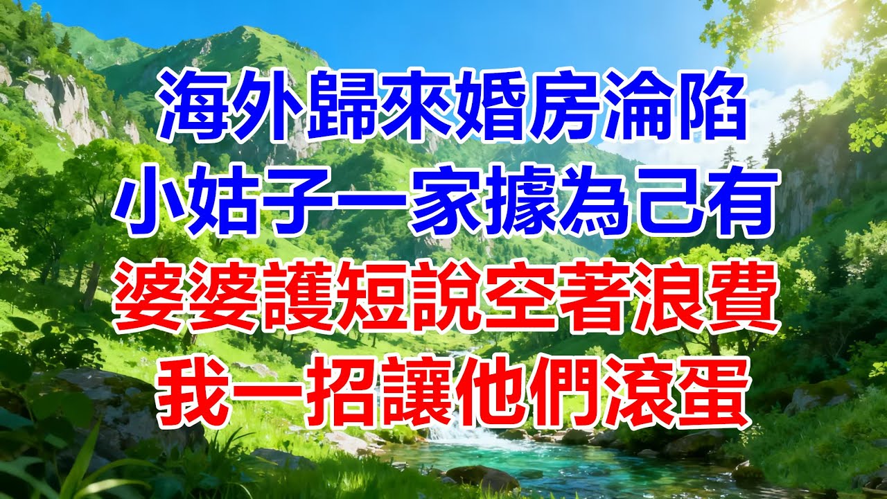 海外歸來婚房淪陷，小姑子一家據為己有，婆婆護短說空著浪費？我一招讓他們滾蛋！