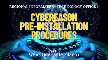 Cybereason 3 - Whitelisting of IP Address