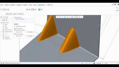 Quilt Form in SheetMetal Creo Parametric