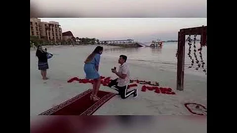 The proposal  Leanne and Darren  UAE