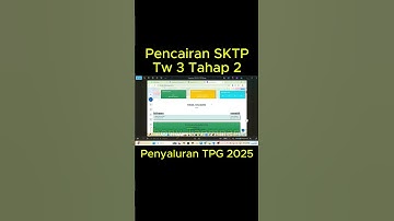 Info Pencairan SKTP Tw 3 Tahap 2
