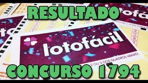 Resultado Lotofácil concurso 1794 sorteio lotofacil 27 03 2019