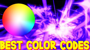 BEST COLOR CODES for HEROES BATTLEGROUNDS! ROBLOX