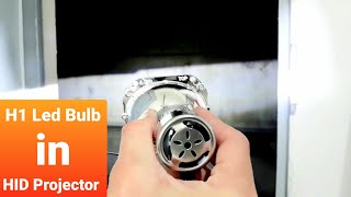 HID vs LED Bulb in Mini H1 Projector