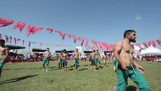 Geleneksel Erzurum Ovası Güreş Festivali, Erzurum'da başladı