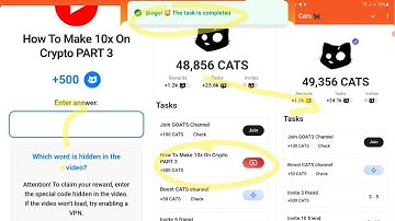 cats how to make 10x on crypto part 3 answer cats youtube code part 3 complete video cats #cats