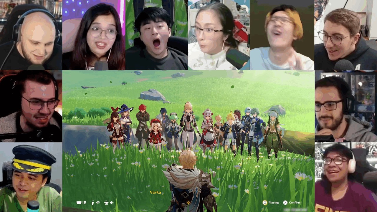 Видеоролик с реакциями на Genshin Impact | Сцена из сюжетного квеста Варки 6.4 Луна V | Варка воз...