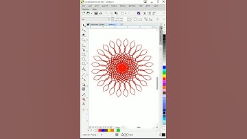 Artistic Media Tool in Coreldraw | Making Design in Coreldraw #shorts