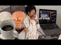 Cozy Productive Vlog ☕️☁️: Work with Me, How I Edit Aesthetic Vlogs, Shooting Content,Body Doubling