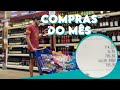 COMPRAS DO MÊS COMPLETA NO SUPERMERCADO ATACADISTA