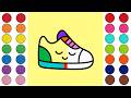👟✨ Mom Teaches Child Colorful Running Shoe Sand Painting 💕🎨 Easy Creative Fun