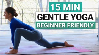 15 Min Gentle Yoga Flow | Full Body Stretch to Release Tension