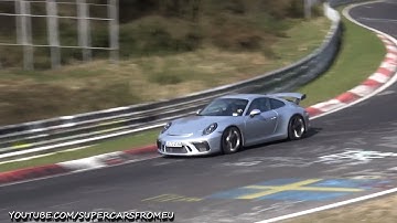 2018 Porsche 911 GT3  Spied Testing on Nurburgring, Nordschleife!