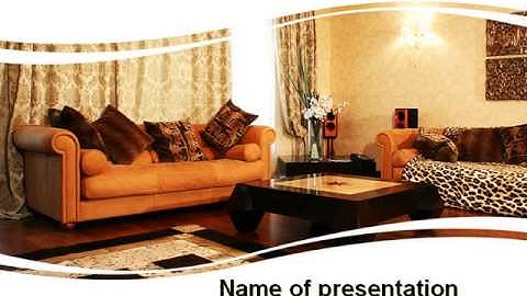 Living Room PowerPoint Template by PoweredTemplate.com