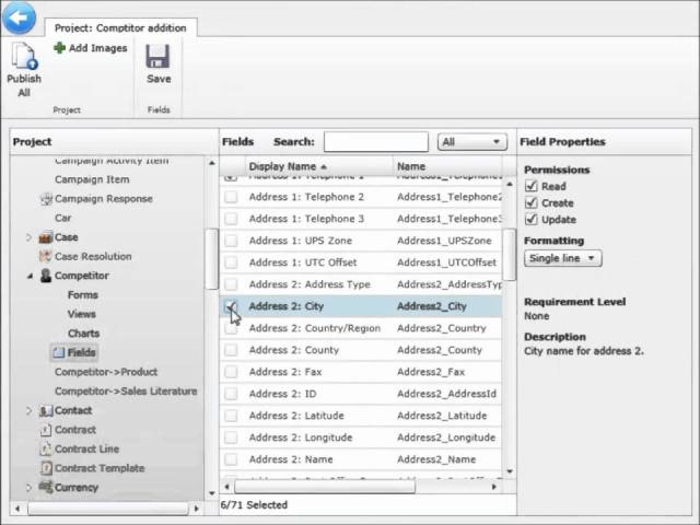 Resco Mobile CRM Woodford customization tool