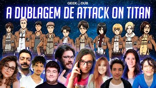 Papo com o elenco de dublagem da 4ª Temporada de ATTACK ON TITAN! 