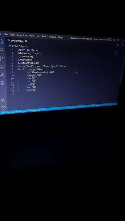 new fantastic python turtle animation | whatsapp coding status | coding ...