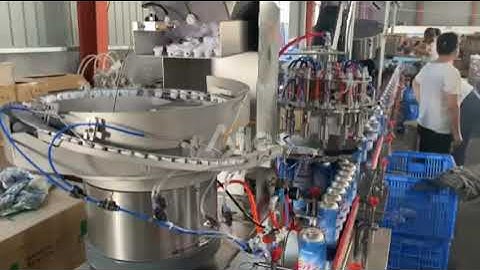 AILE 120CPM Aerosol Actuator Pressing Machine Nozzle Feeding Machine(in customer factory)