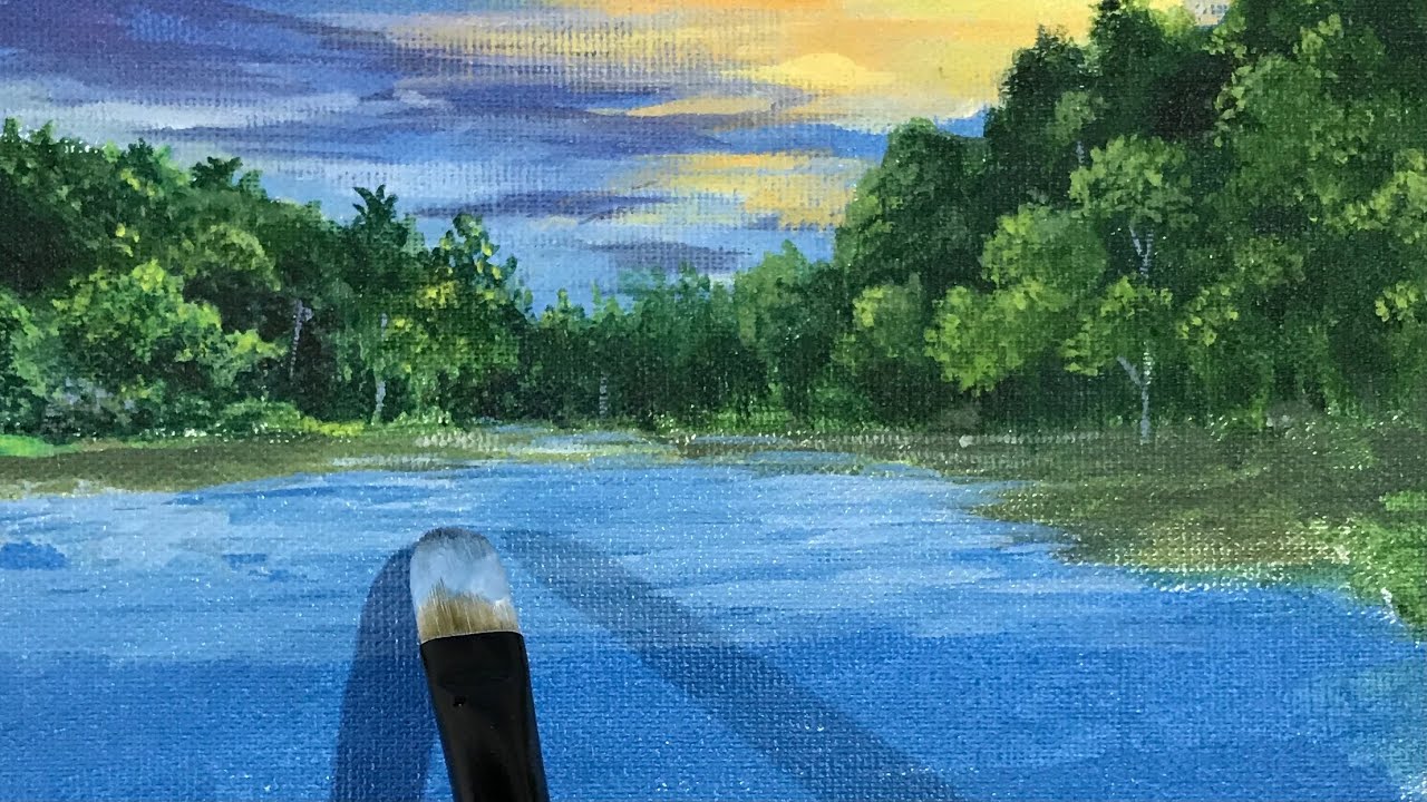 Acrylic painting Malayalam Art Tutorials YouTube