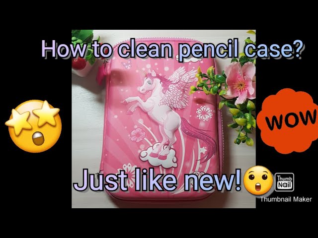 Stylish Unicorn Pencil Case With 2 Unicorn Gel Pens