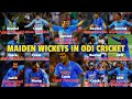 Maiden first wickets taken by famous indian bowlers in odi cricket history