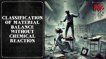 88. Classification of Material Balance Without Chemical Reaction | Stoichiometry | The Engineer Owl