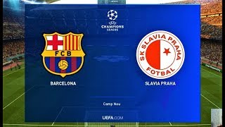 Uefa champions league | barcelona vs slavia praha gameplay pc
