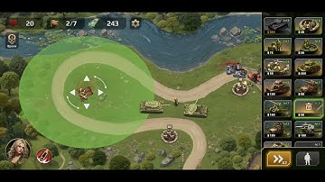 WWII Defense: RTS Army TD Game (mobile) Level 24 (Easy)