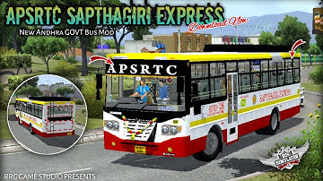 🔴🔵New APSRTC Sapthagiri Express Bus Mod for Bussid v4.2 | Bussid New Bus Mod | Download Now