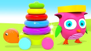 Baby toys & learning toys for babies. Learn colors with Hop Hop the Owl educational cartoons.