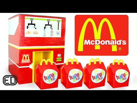 The LEGO McDonald's Happy Meal Maker | Chicken Nuggets, Hamburgers & SURPRISE Toy