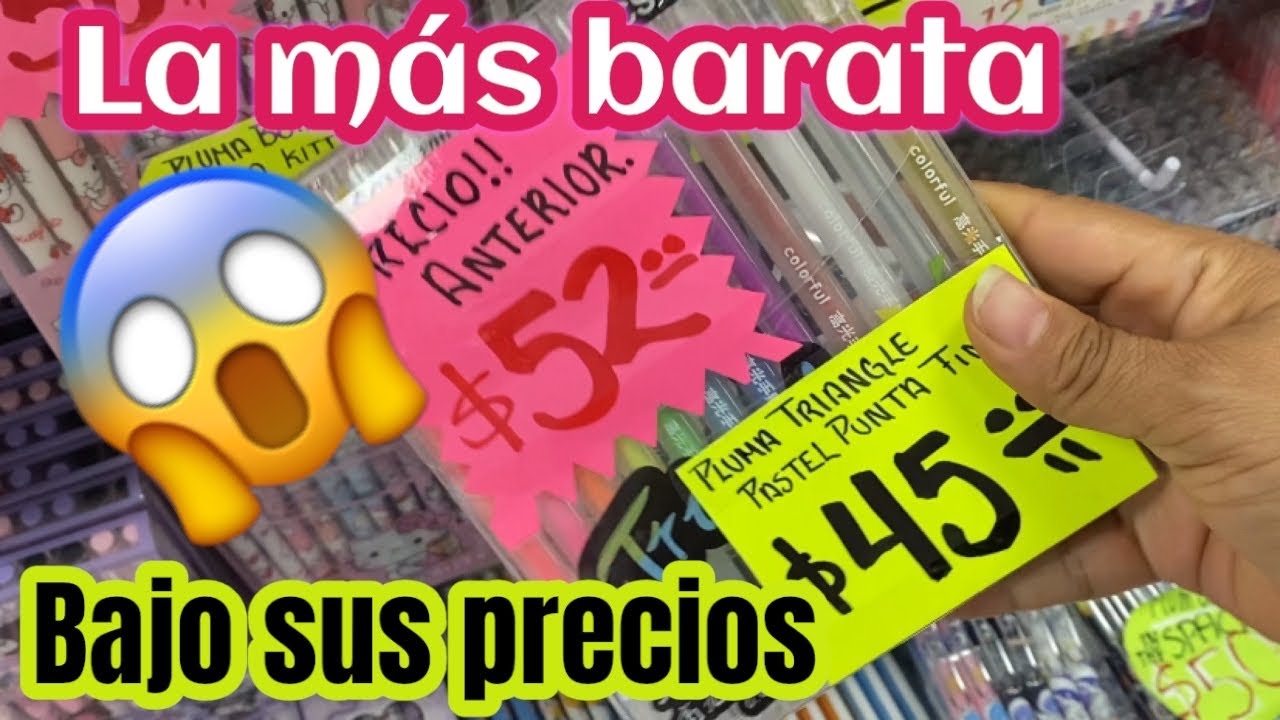 Aquí si !! es la papelería más barata del centro cdmx y bajo más sus