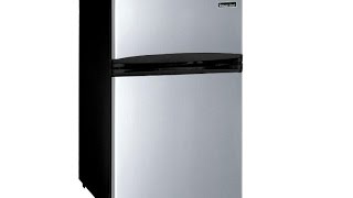small refrigerator with locking door