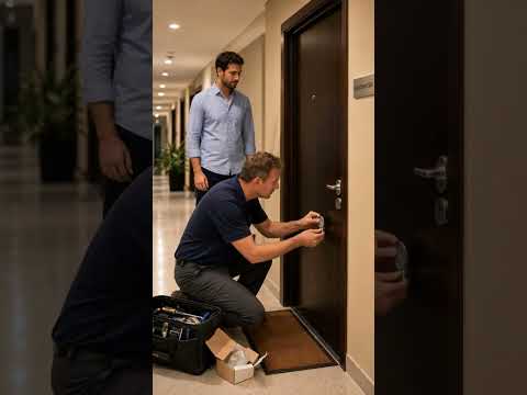 Broken door lock repair