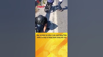 #shorts | Nạn rải đinh tái diễn ở cầu vượt Sóng Thần, nhiều xe máy bị thủng bánh trong bức xúc