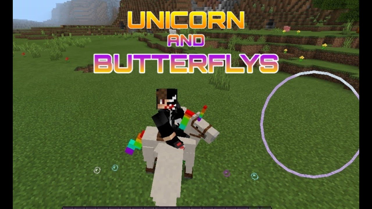 HOW TO SPAWN UNICORN ON Minecraft PE minecraftaddons YouTube
