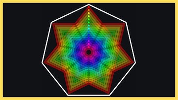 Seven Pointed Star Pendulum Wave Looks AWESOME | Major Pentatonic Scale | Polyrhythms