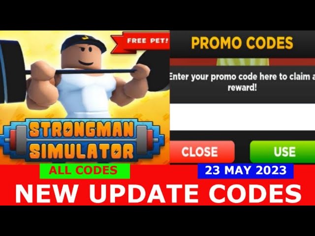 The Nerd Stash on X: Roblox Strongman Simulator Codes (March 2023) #guide # roblox   / X