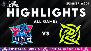 LNG vs NIP Highlights ALL GAMES LPL Summer Split 2025 LNG Esports vs Ninjas in Pyjamas by Onivia