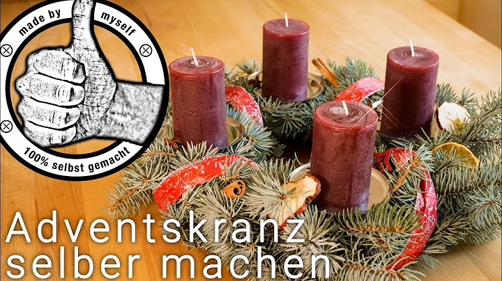 Adventskranz selber machen, selber binden Weihnachtsdeko DIY Ideen